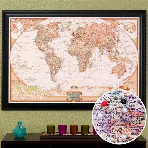 World Travel Maps With Pins .